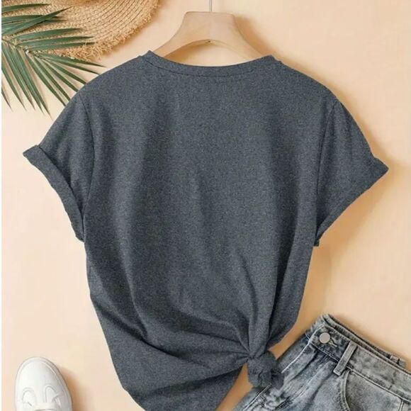 Wicked Gray Short Sleeve T Shirt Women's Glinda Witch Wizard of Oz Movie Trendy - Picture 3 of 6